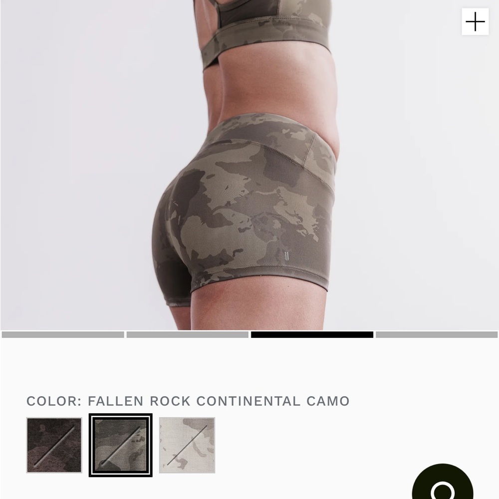 Womens Nobull Short 2” Continental Camo Fallen Rock Medium